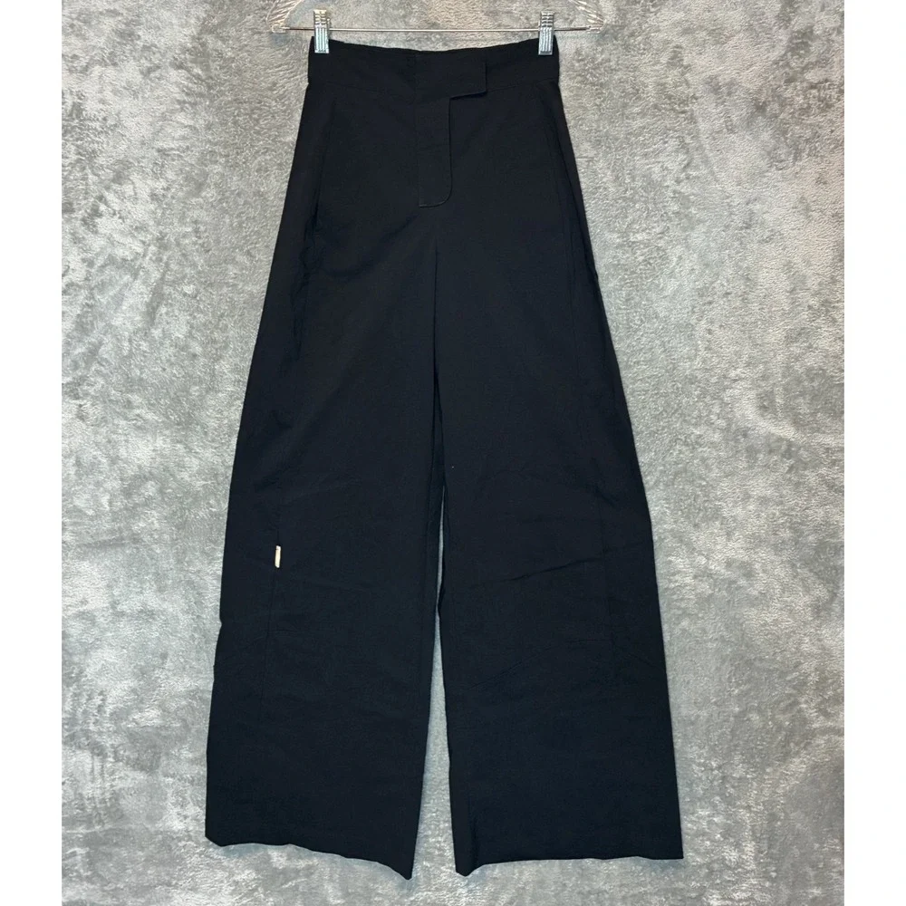 Nike Womens High Waisted Wide Leg Woven Pants S Gorpcore Streetwear Y2K Baggy